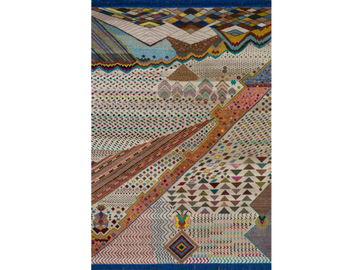 LES-1163 Antique White/Copper Tan - Rectangular handmade wool rug by Jaipur Rugs - view 2